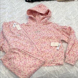 NWT GAP Loveshackfancy Pink Floral Kids Matching Set